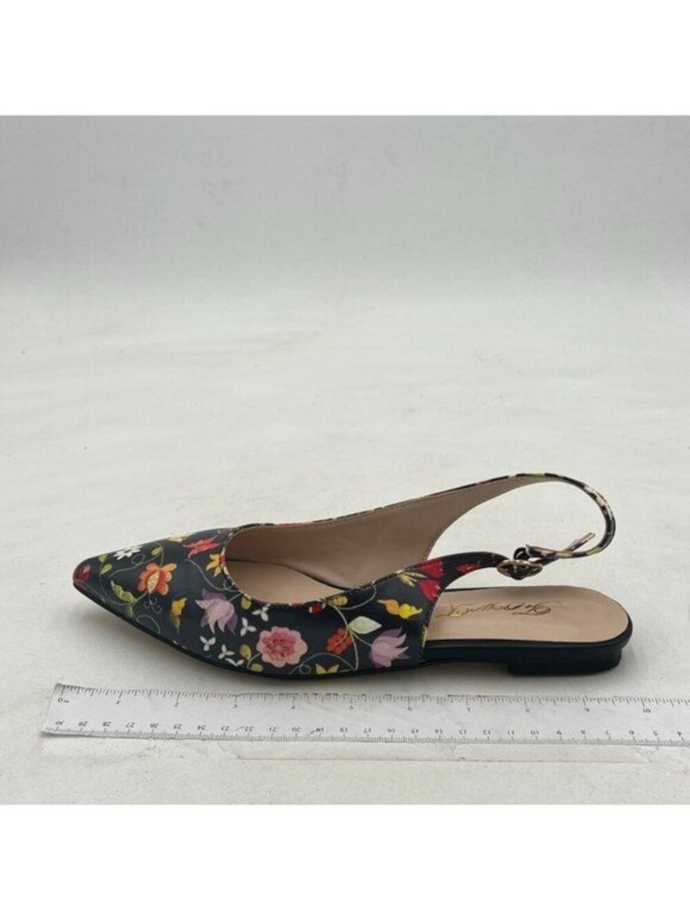 FOWT Simple Closed Pointed Toe Slingback Buckle Strap Womens Flats Comfort Casua
